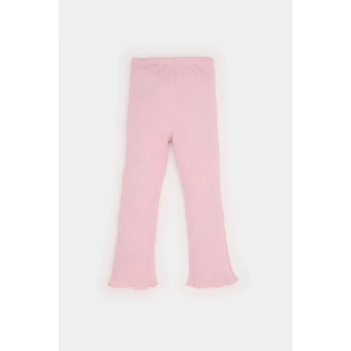 Defacto E5467 Beyaz Kız Bebek 2li Takım Leopar Desenli Uzun Kollu Tişört Beli Lastikli Tayt