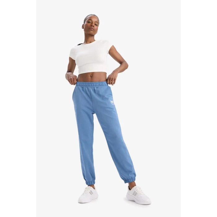 Defacto E8280 İndigo DeFactoFit Standart Fit Cep Detaylı Jogger Paça Uzun Pantolon