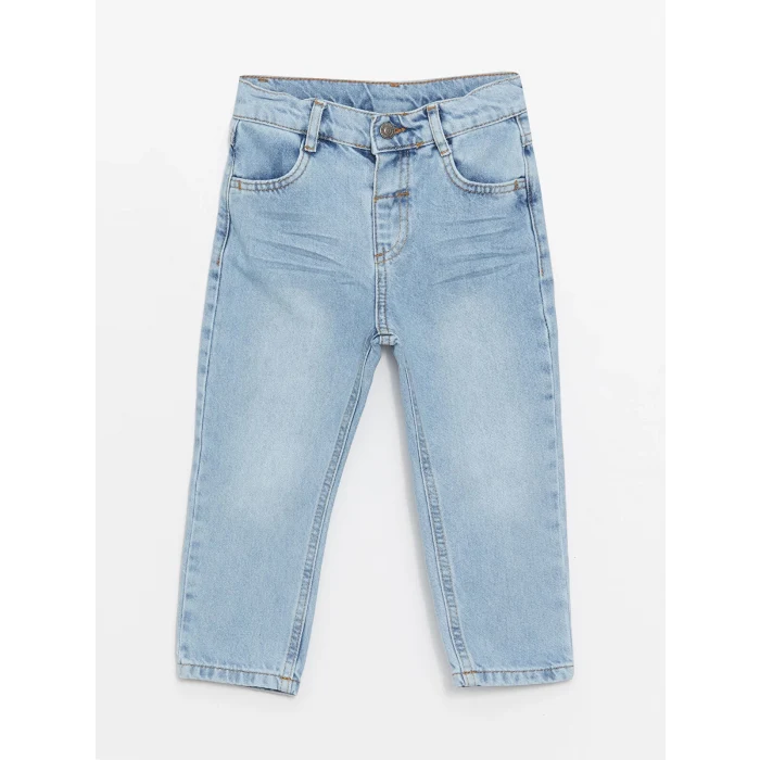 LCW Kids İNDİGO Beli Ayarlanabilir Erkek Bebek Jean Pantolon