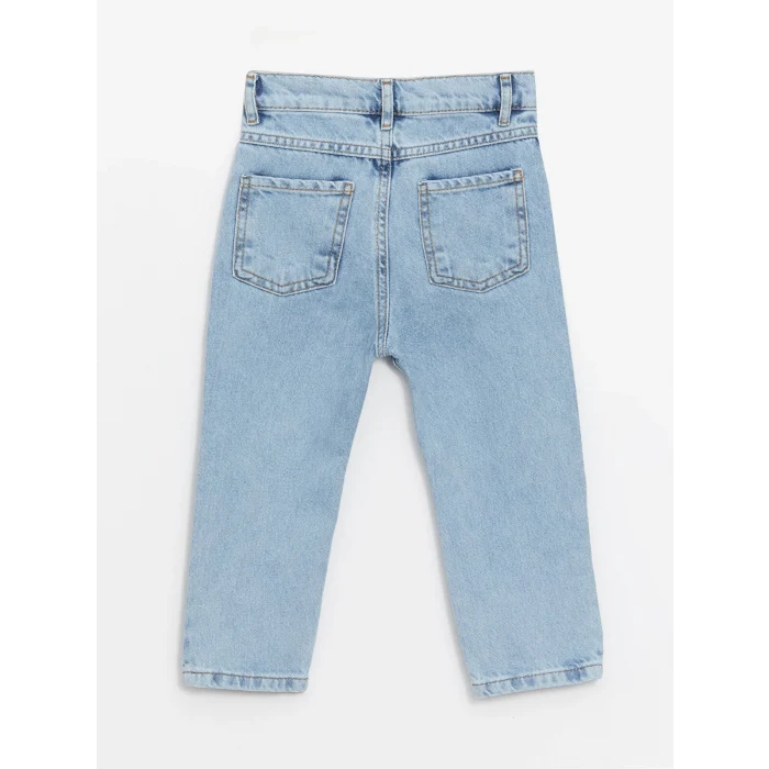 LCW Kids İNDİGO Beli Ayarlanabilir Erkek Bebek Jean Pantolon