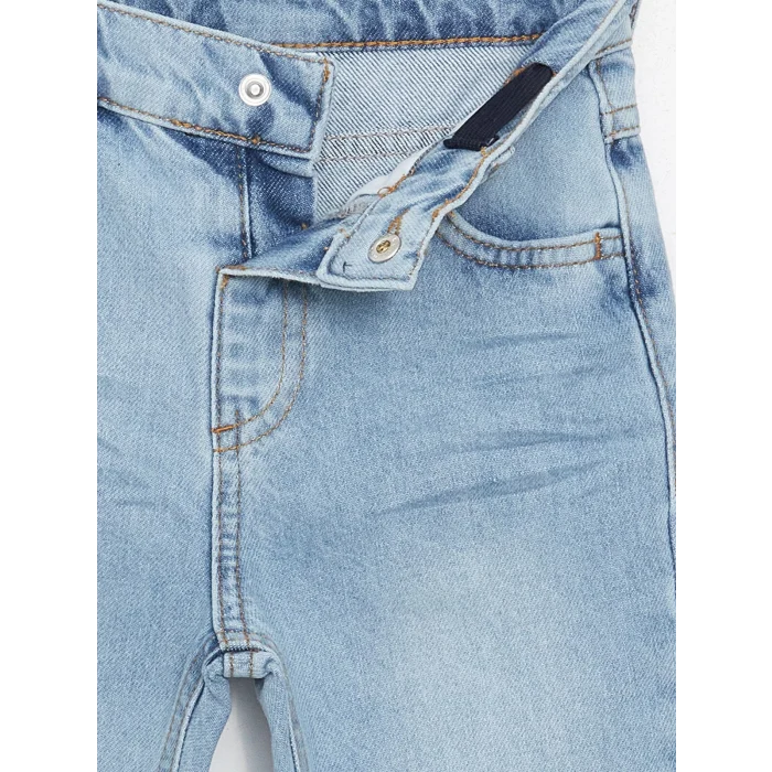 LCW Kids İNDİGO Beli Ayarlanabilir Erkek Bebek Jean Pantolon