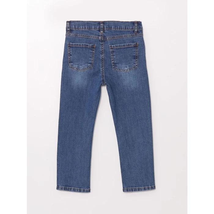 LCW Kids İNDİGO Beli Ayarlanabilir Basic Erkek Çocuk Jean Pantolon
