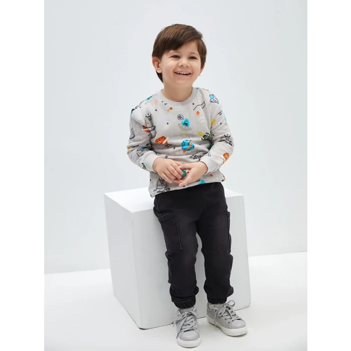 LCW baby ANTRASİT Basic Erkek Bebek Jean Pantolon