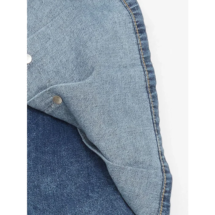 LCW Kids MAVİ Beli Lastikli Kız Çocuk Jean Şort Etek