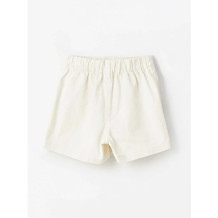 LCW Kids EKRU Beli Lastikli Kız Çocuk Şort Etek