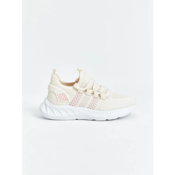 LCW STEPS BEYAZ File Detaylı Bağcıklı Kız Çocuk Spor Ayakkabı