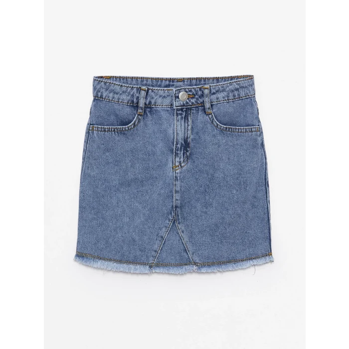 LCW Kids MAVİ Kız Çocuk Jean Etek