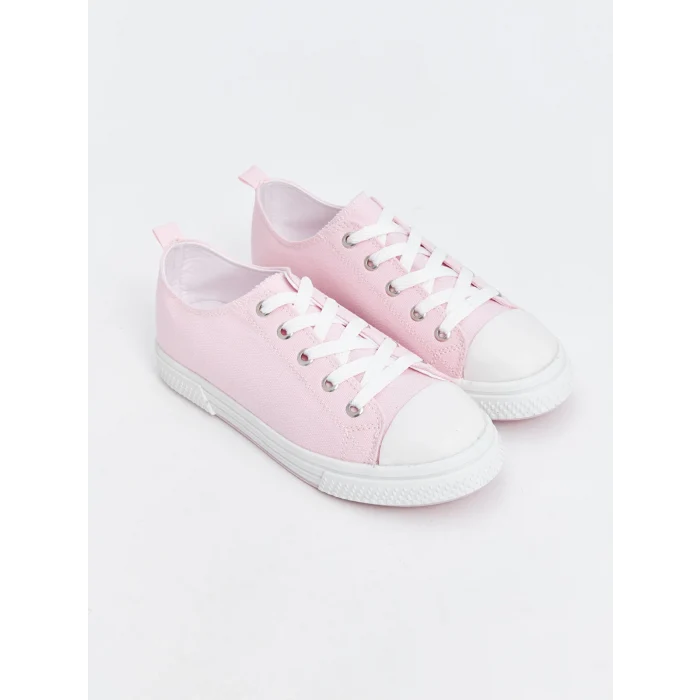 LCW STEPS PEMBE Bağcıklı Kız Çocuk Spor Ayakkabı