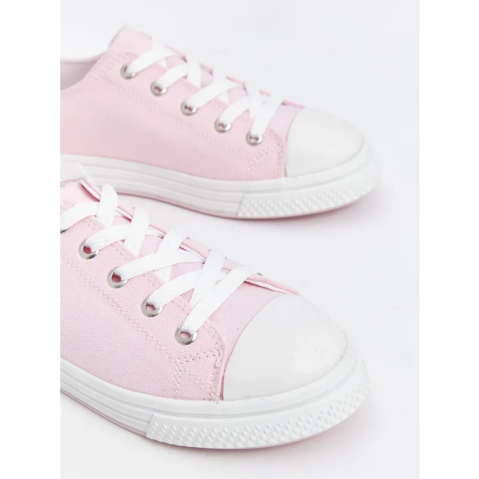 LCW STEPS PEMBE Bağcıklı Kız Çocuk Spor Ayakkabı