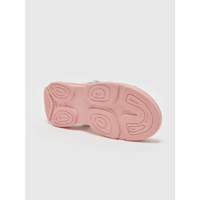 LCW STEPS PEMBE Çapraz Bantlı Kız Çocuk Sandalet