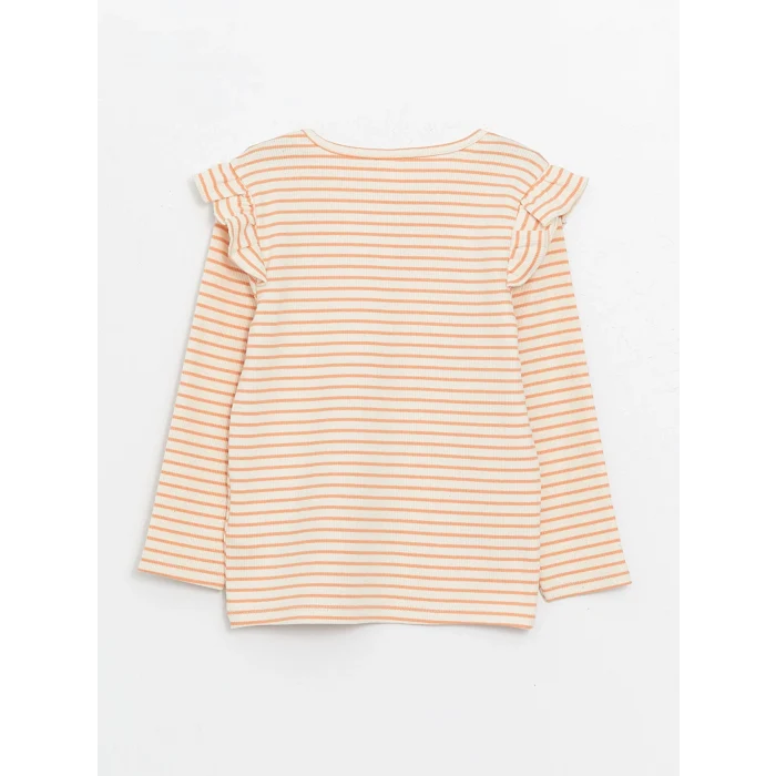 LCW Kids MOR Bisiklet Yaka Uzun Kollu Kız Bebek Bluz 2li