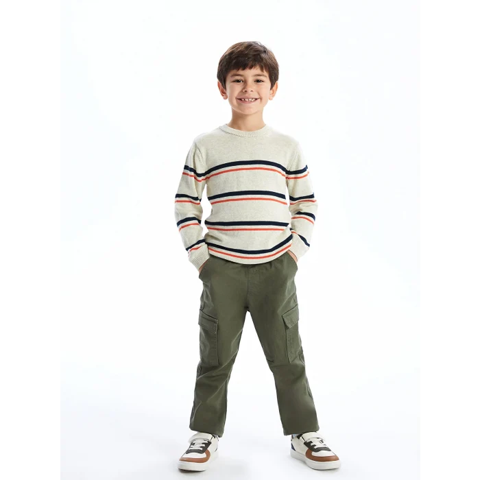 LCW Kids HAKİ Beli Lastikli Erkek Çocuk Jogger Pantolon