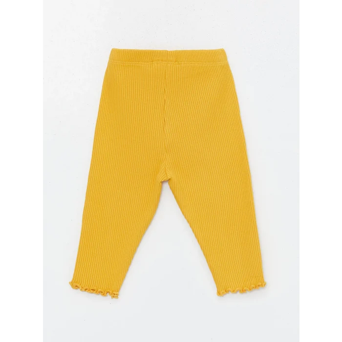 LCW baby EKRU Bisiklet Yaka Uzun Kollu Kız Bebek Sweatshirt ve Tayt 2li Takım