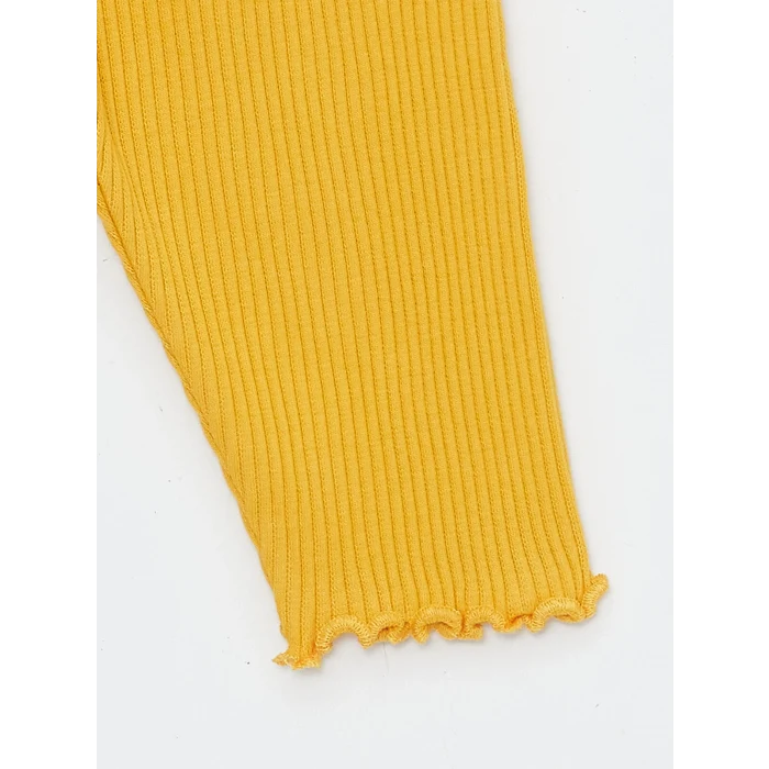 LCW baby EKRU Bisiklet Yaka Uzun Kollu Kız Bebek Sweatshirt ve Tayt 2li Takım