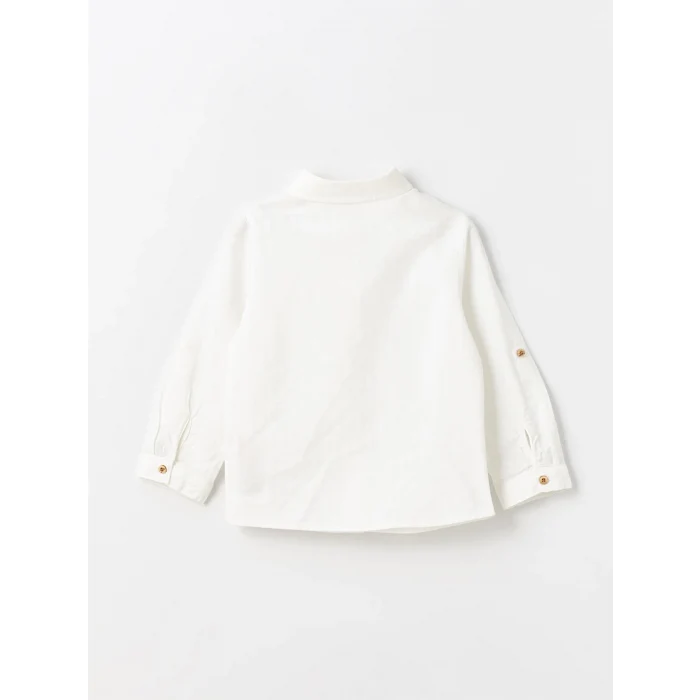 LCW Kids EKRU Uzun Kollu Basic Erkek Bebek Gömlek