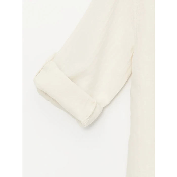 LCW Kids EKRU Uzun Kollu Basic Erkek Bebek Gömlek