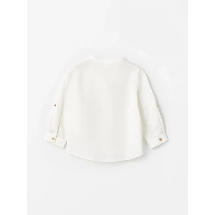 LCW Kids EKRU Uzun Kollu Basic Erkek Bebek Gömlek