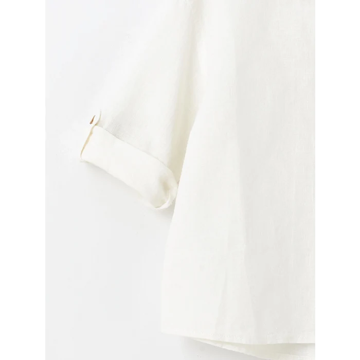 LCW Kids EKRU Uzun Kollu Basic Erkek Bebek Gömlek