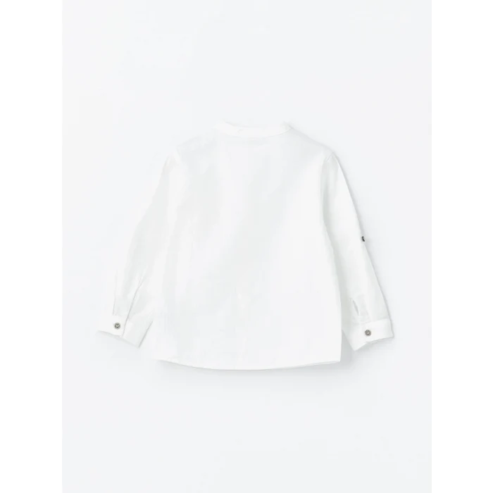 LCW Kids EKRU Hakim Yaka Uzun Kollu Basic Erkek Bebek Gömlek