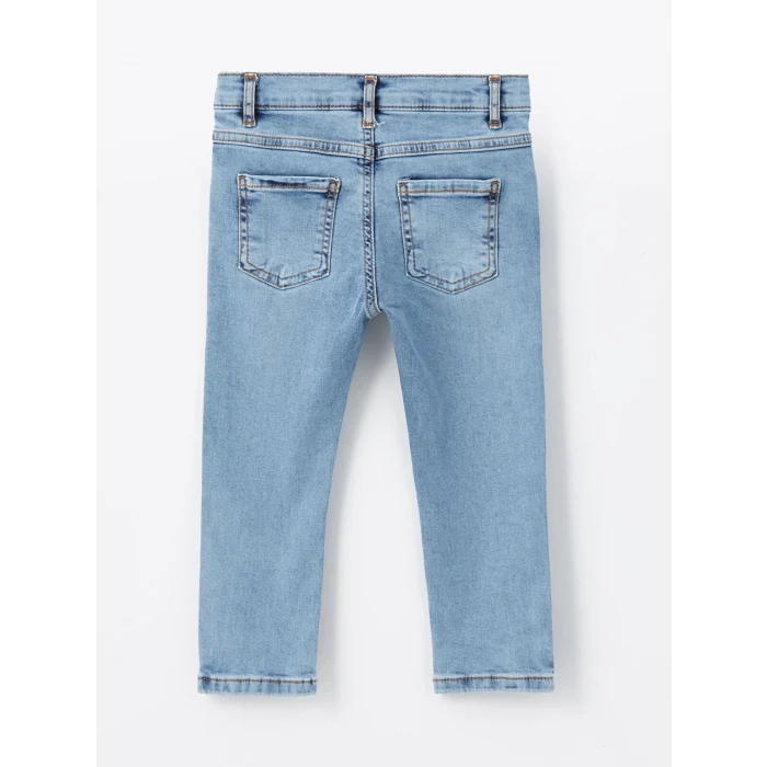 LCW Kids İNDİGO Beli Ayarlanabilir Erkek Bebek Jean Pantolon