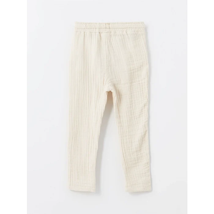 LCW Kids BEJ Beli Lastikli Erkek Bebek Pantolon