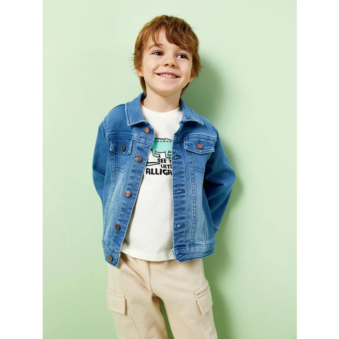 LCW Kids İNDİGO Erkek Bebek Jean Ceket