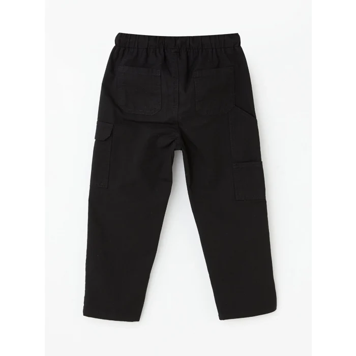 LCW Kids SİYAH Beli Lastikli Basic Erkek Bebek Kargo Pantolon
