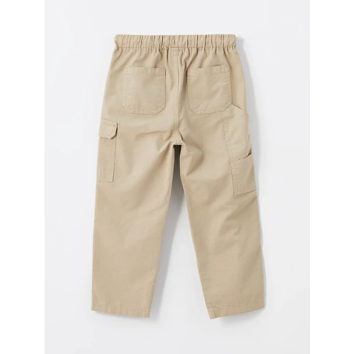 LCW Kids BEJ Beli Lastikli Basic Erkek Bebek Kargo Pantolon