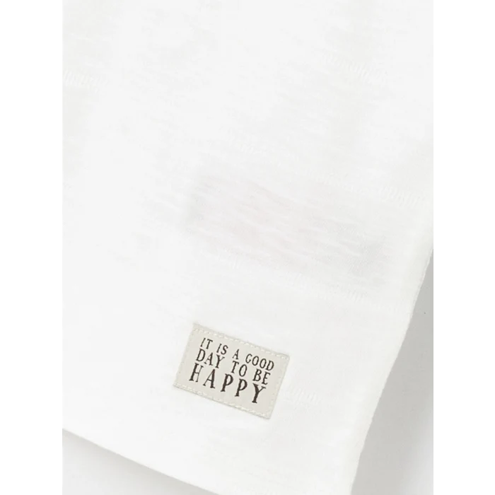 LCW Kids EKRU Polo Yaka Kısa Kollu Erkek Bebek Tişört ve Pantolon 2li Takım