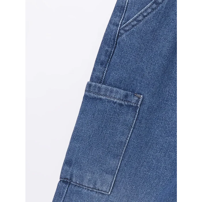 LCW Kids İNDİGO Beli Lastikli Basic Erkek Bebek Jean Pantolon