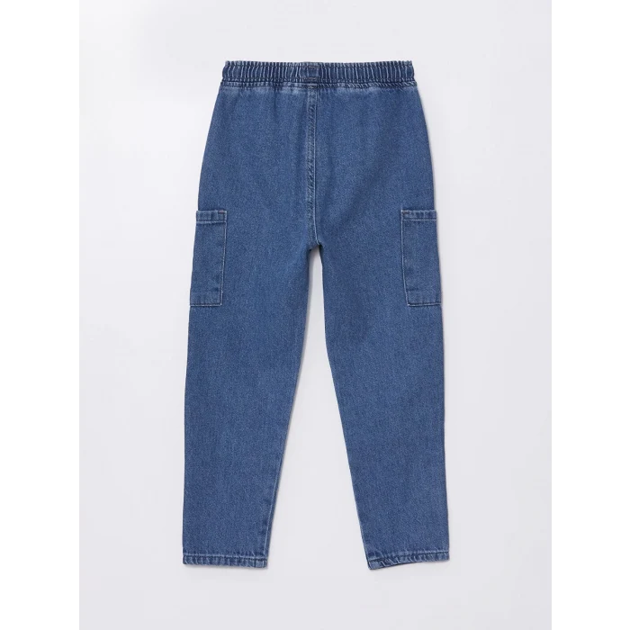 LCW Kids İNDİGO Beli Lastikli Basic Erkek Bebek Jean Pantolon