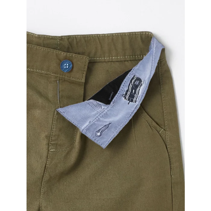 LCW Kids BEYAZ Baskılı Uzun Kollu Erkek Bebek Gömlek ve Pantolon 2li Takım