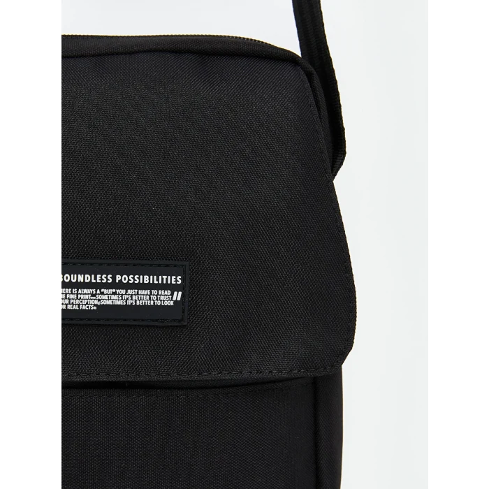 LCW ACCESSORIES SİYAH Fermuarlı Erkek Göğüs Çantası