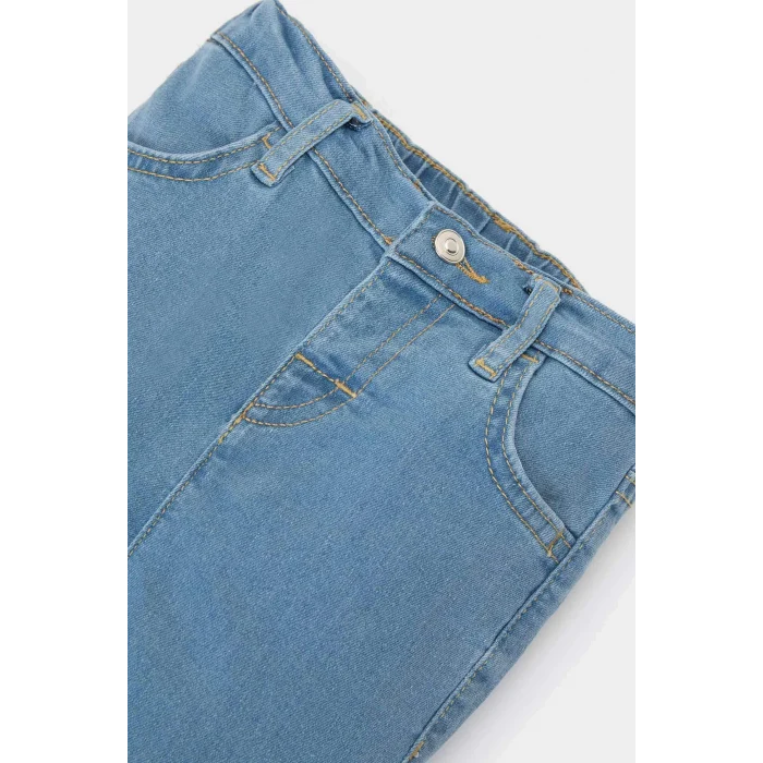 Defacto E0423 Mavi Kız Bebek Flare Fit Jean Pantolon