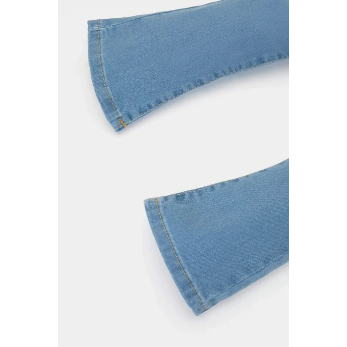 Defacto E0423 Mavi Kız Bebek Flare Fit Jean Pantolon