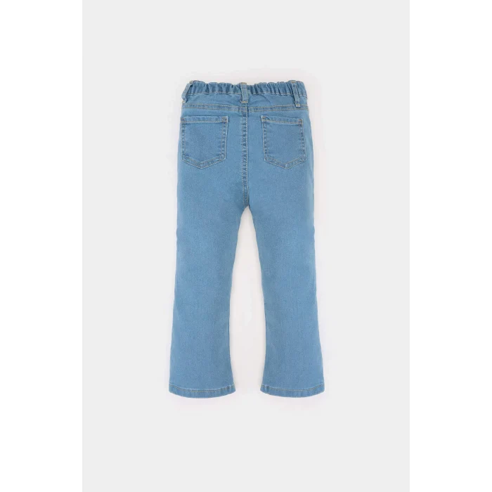 Defacto E0423 Mavi Kız Bebek Flare Fit Jean Pantolon