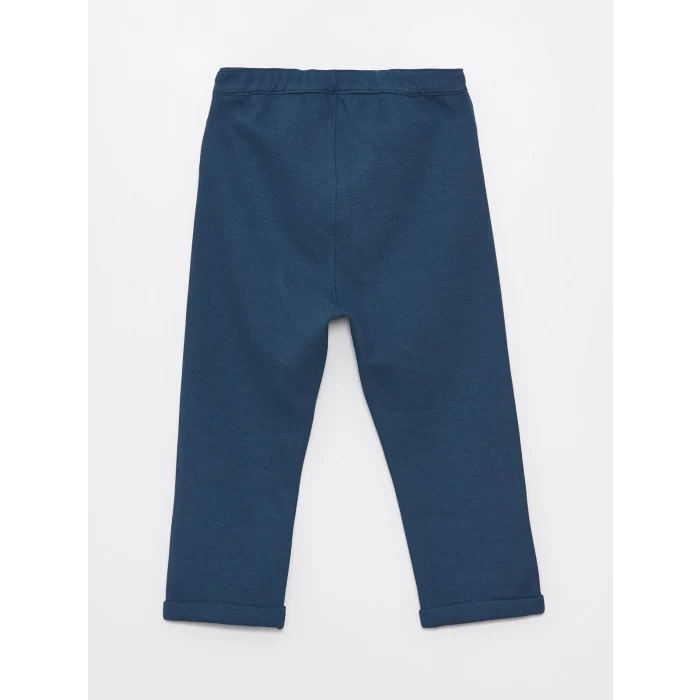 LCW Kids EKRU Polo Yaka Kısa Kollu Çizgili Erkek Bebek Tişört ve Pantolon 2li Takım
