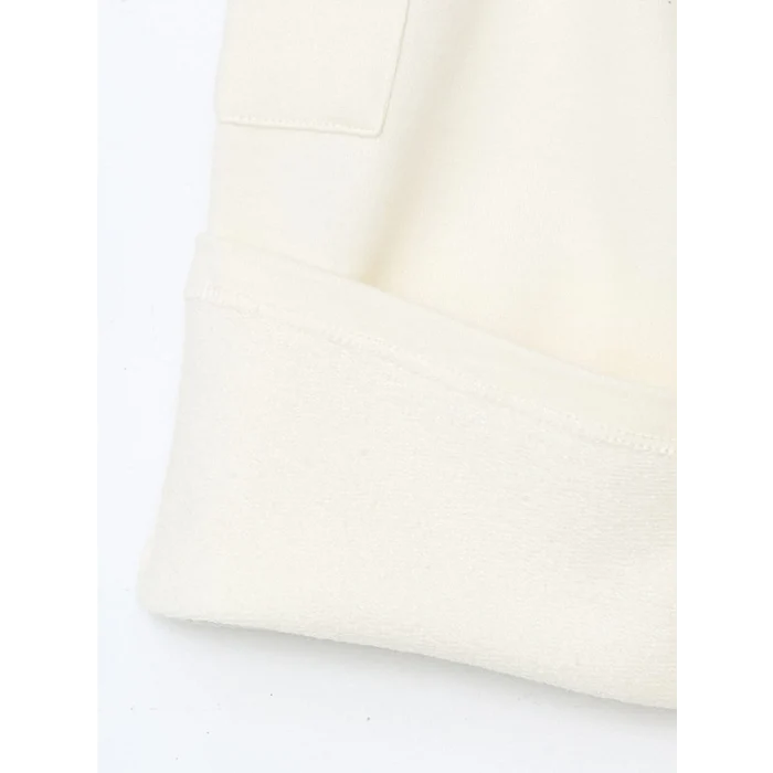 LCW Kids EKRU Beli Lastikli Kız Çocuk 3 iplik Pantolon