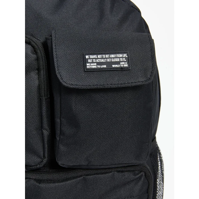 LCW ACCESSORIES SİYAH Çok Bölmeli Erkek Çocuk Sırt Çantası