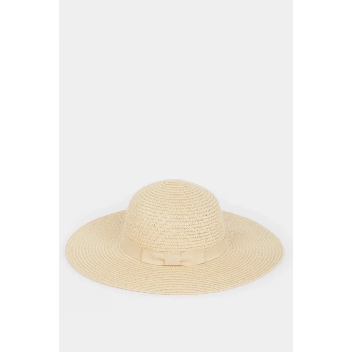 Defacto M8818 Bej Kadın Hasır Şapka