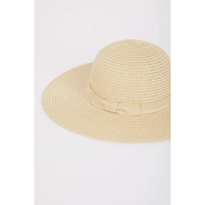 Defacto M8818 Bej Kadın Hasır Şapka