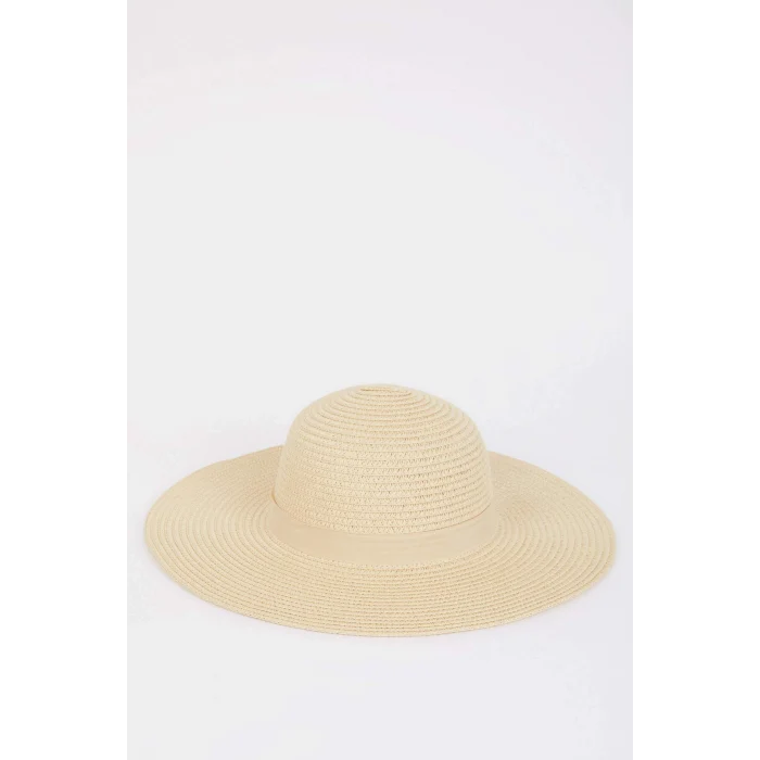 Defacto M8818 Bej Kadın Hasır Şapka