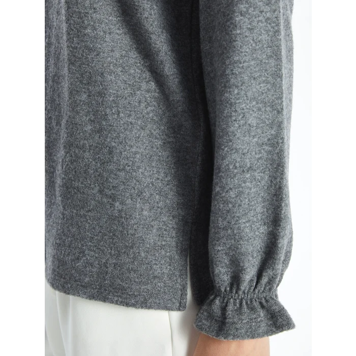 LCW Grace ANTRASİT Bisiklet Yaka Kadın Bluz