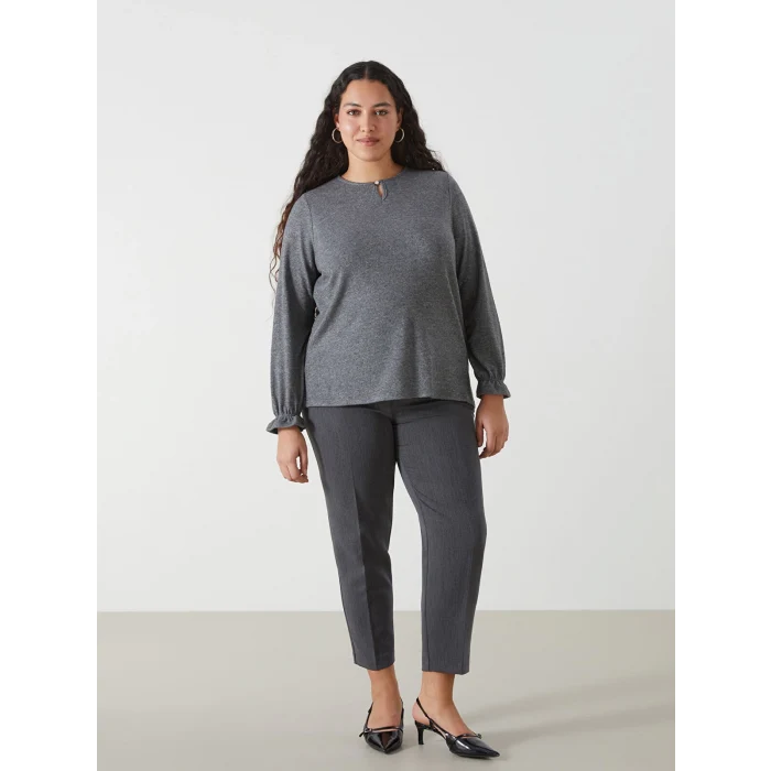 LCW Grace ANTRASİT Bisiklet Yaka Kadın Bluz