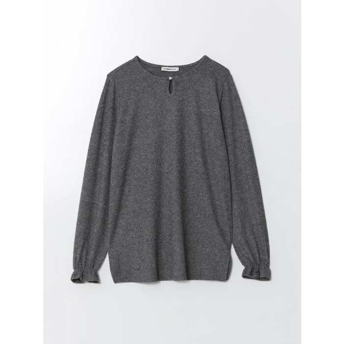 LCW Grace ANTRASİT Bisiklet Yaka Kadın Bluz