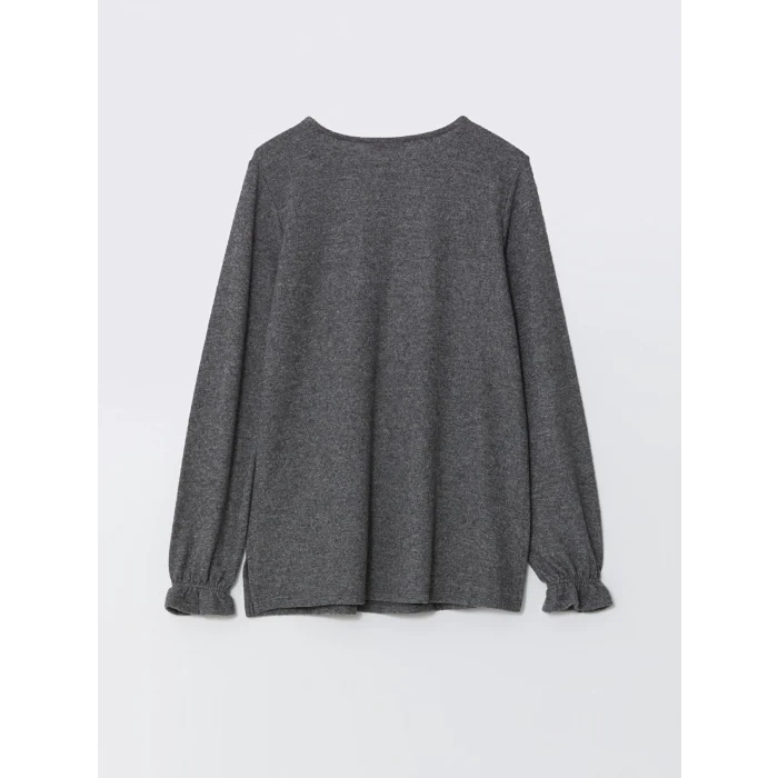 LCW Grace ANTRASİT Bisiklet Yaka Kadın Bluz