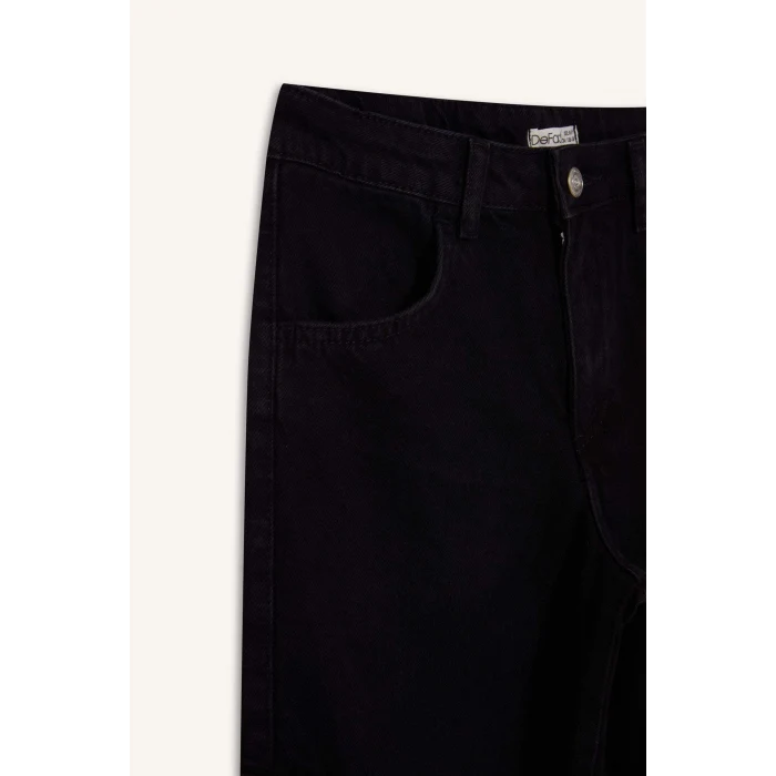 Defacto D7373 DENIM Kız Çocuk Wide Leg Kargo Geniş Paça Jean Pantolon