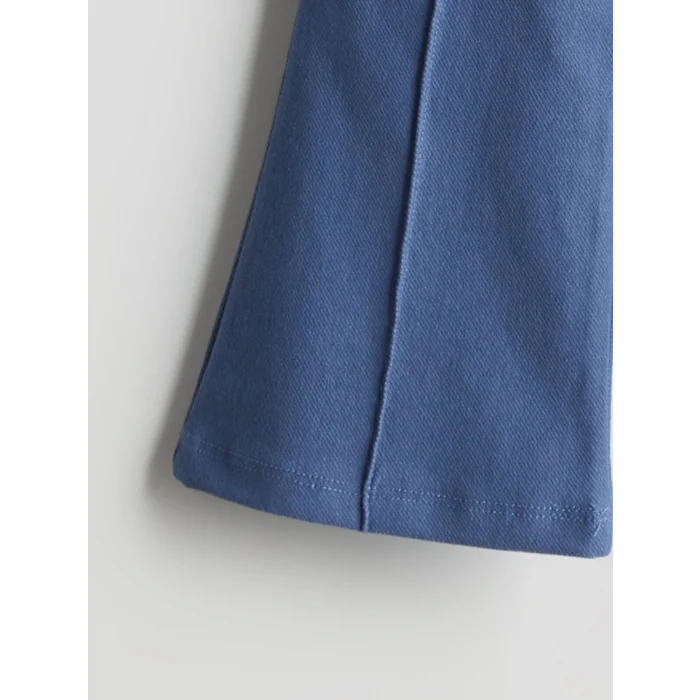 LCW Kids İNDİGO Beli Lastikli Kız Çocuk İspanyol Paça Tayt