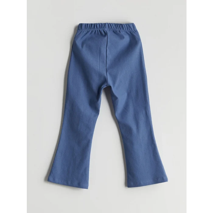 LCW Kids İNDİGO Beli Lastikli Kız Çocuk İspanyol Paça Tayt