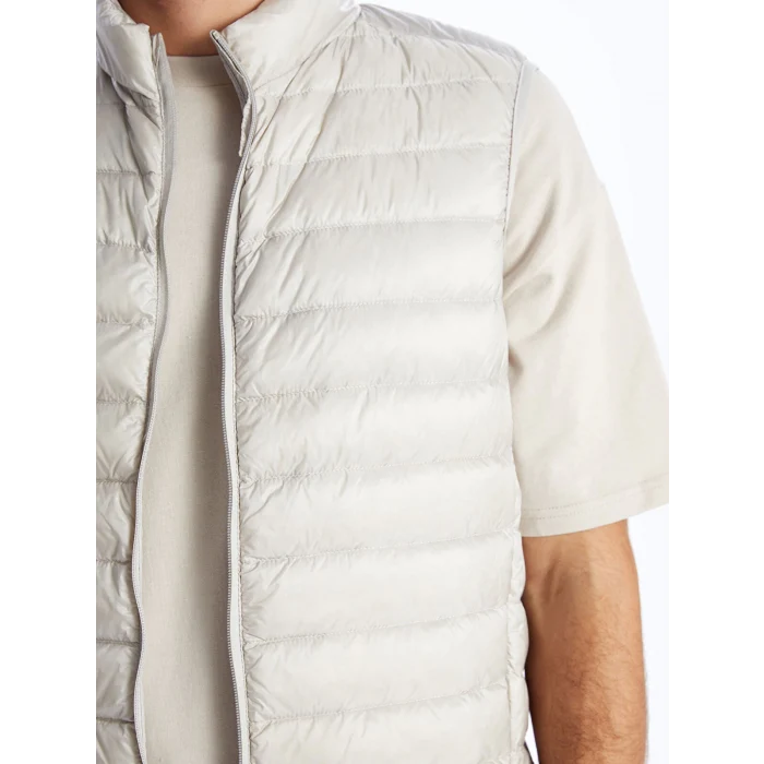 SOUTHBLUE Gri Standart Kalıp Dik Yaka Erkek Şişme Yelek